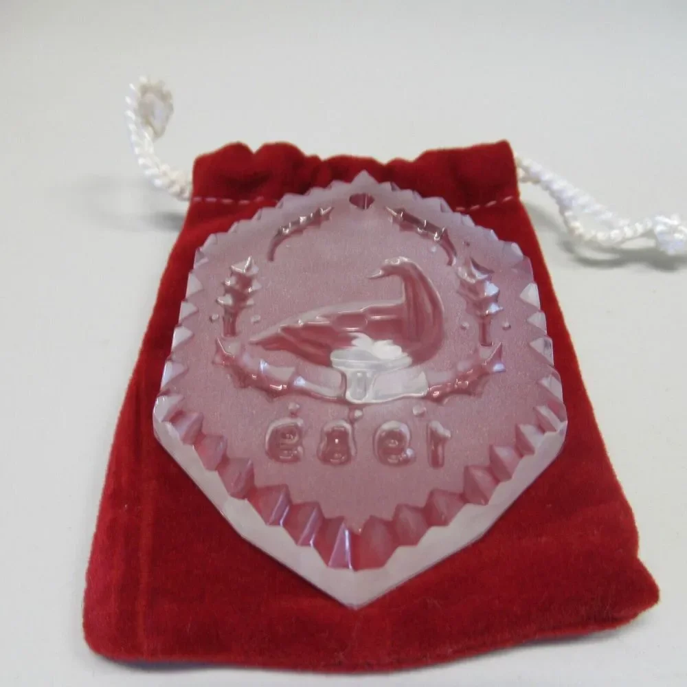 Waterford Crystal 1989 6 Geese A Laying 12 Days‎ of Christmas Ornament